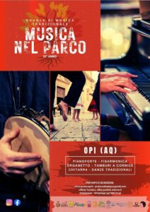Corsi di musica a Opi 2026 – Scuola di Musica Tradizionale Musica nel Parco