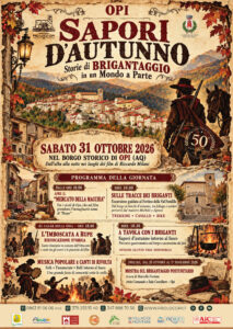 Sapori d’Autunno Opi 2026 – 20ª edizione nel borgo storico